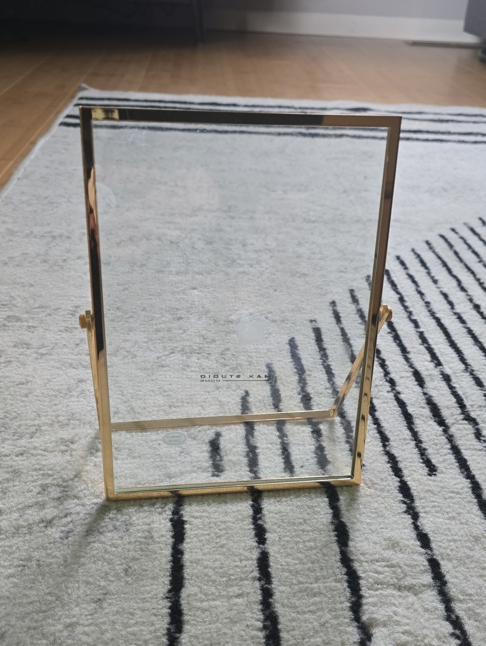 Gold Frame Glass Photo Display
